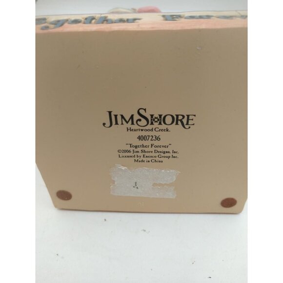 Jim Shore "Together Forever" Hand-Painted Figurine 9-1/2" Tall W/Patchwork Desig - Picture 4 of 6